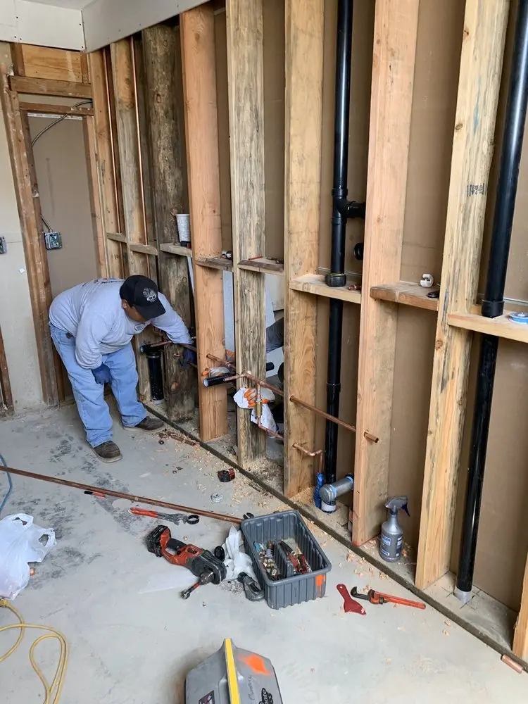 Commercial rough-in plumbing for Gas Line Repair in Calomet Valley